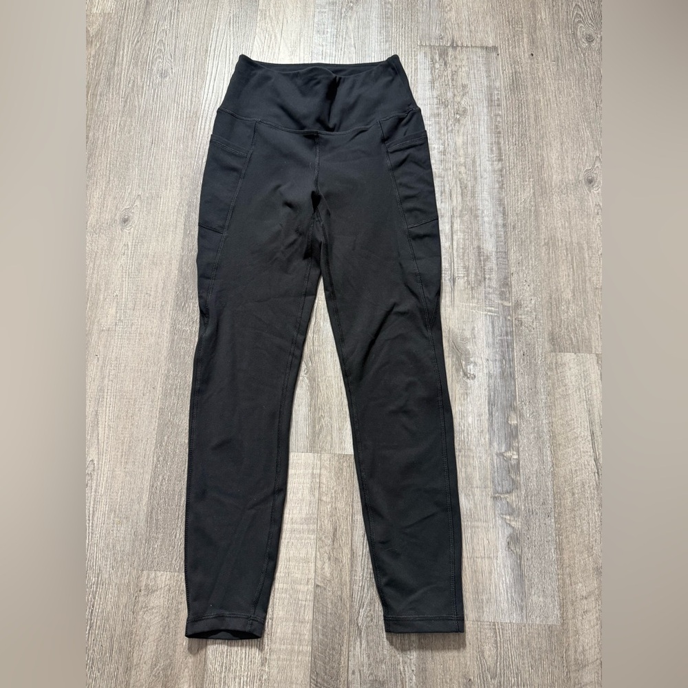 Seaav Black High-Waist Leggings for Versatile Wear Activewear Gym workout